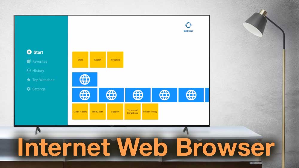 Internet Web browser for TV